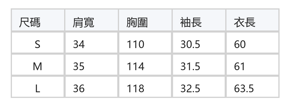 V領荷葉邊 提花透膚感 寬鬆襯衫 size chart 1