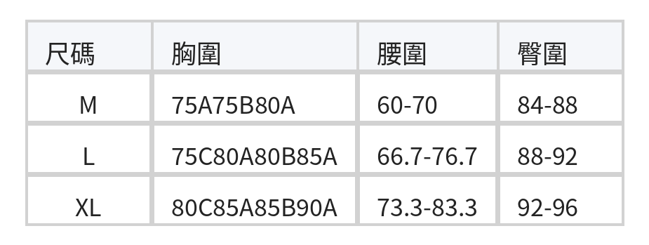 交叉扭結 高腰顯線條 連身泳衣 size chart 1