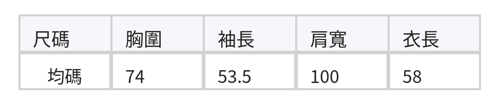 「秋季新品 」圓領短版珍珠感釦飾針織開襟衫 size chart 1