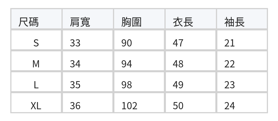 透氣清凉 順肌膚polo短款針織衫 法式短袖 size chart 1