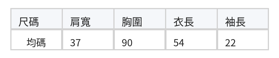 灰色飄帶翻領短袖針織衫 size chart 1
