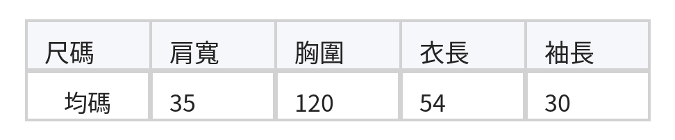 圓領壓褶鏤空襯衫 size chart 1