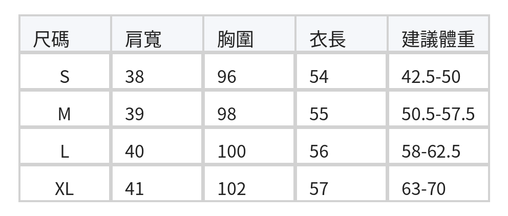 貓咪緹花V領寬鬆針織背心 size chart 1