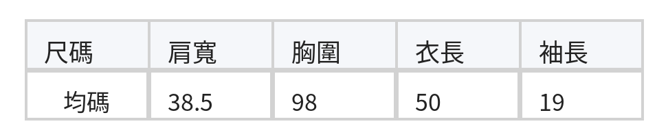 側抽繩V領假兩件針織衫 size chart 1
