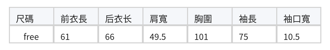 「兩色」「秋季新品 」寬鬆荷葉下擺連帽衛衣外套 size chart 1