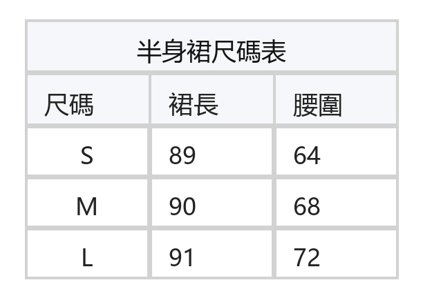 黑色蕾絲拼接收腰傘裙兩件套 size chart 2