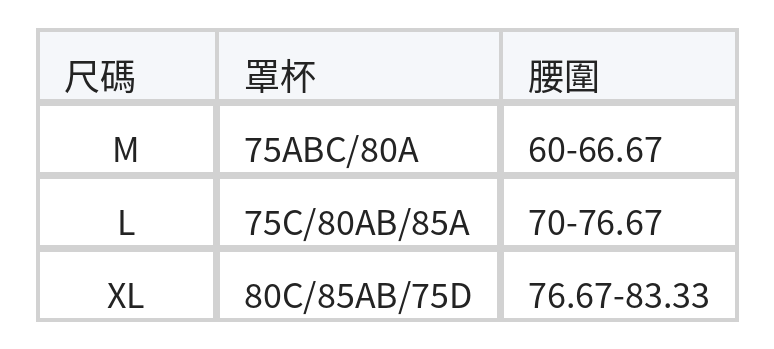 簡約修身高腰 連身泳衣 size chart 1