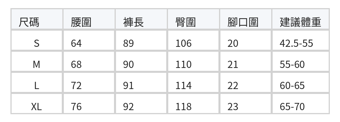 「兩色」 S-XL 高腰打褶九分休閒褲 size chart 1