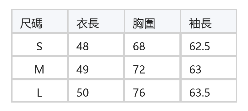 花邊V領綁帶收腰長袖T恤 size chart 1
