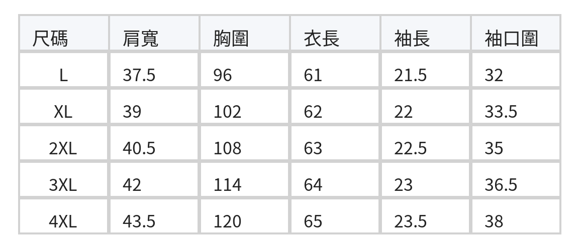 斜襟壓褶不對稱下擺短袖T恤 size chart 1