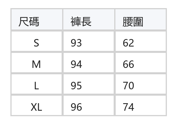 春季高腰抽繩 立體拼接 束口闊腿褲 size chart 1
