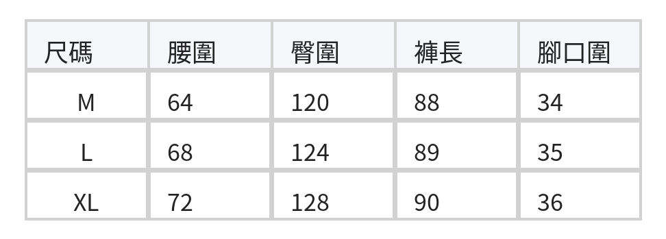 「秋季新品 」「兩色」純棉燈芯絨闊腿褲 size chart 1