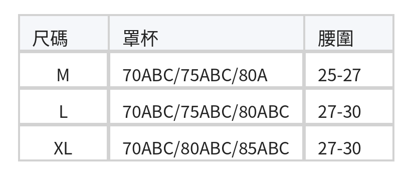交叉鏤空 收腰顯比例 高腰分體比基尼泳裝 size chart 1