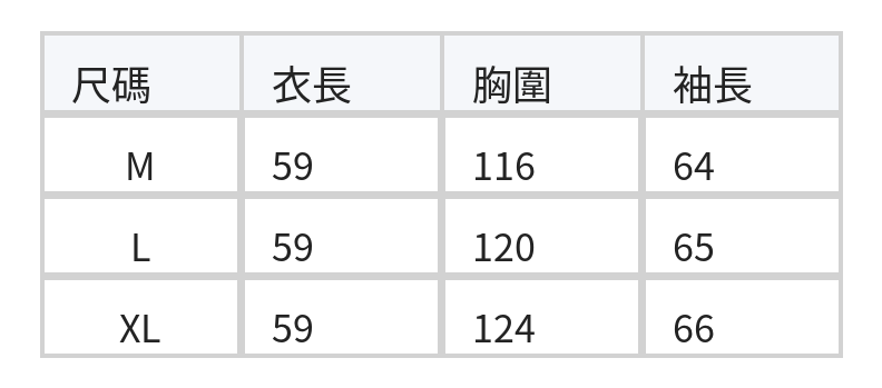 「秋季新品 」 M-XL 撞色滾邊寬鬆棒球外套 size chart 1