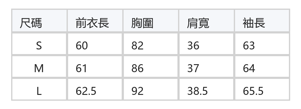 深V綁帶荷葉邊長袖蕾絲上衣 size chart 1