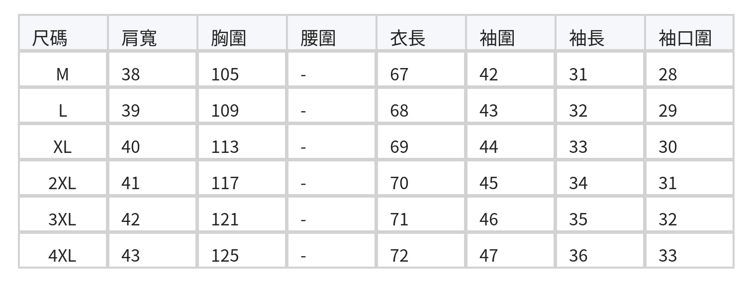 立體壓褶鏤空燈籠袖襯衫 size chart 1