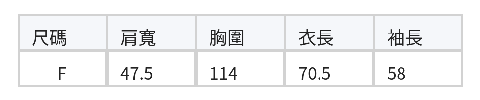 荷葉邊大翻領抽繩收腰襯衫 size chart 1