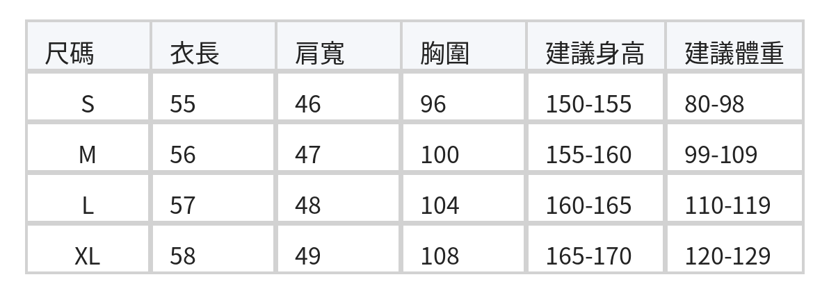 「秋季新品 」圓領撞色線條紋針織開襟衫 size chart 1