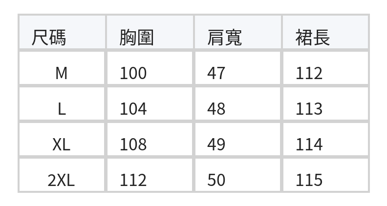 M-2XL 藍色印花舒適休閒 | V領收腰洋裝 size chart 1