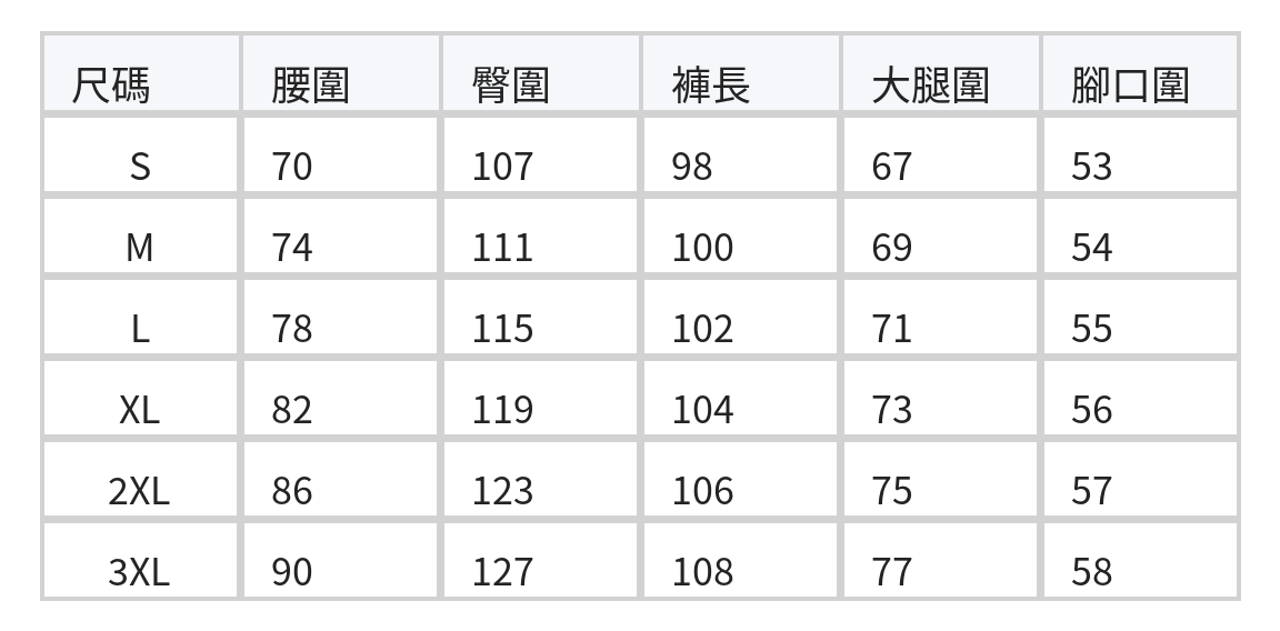 淺灰直條紋高腰超寬褲西裝褲 size chart 1