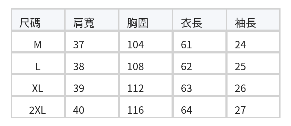 蕾絲V領泡泡袖襯衫 size chart 1